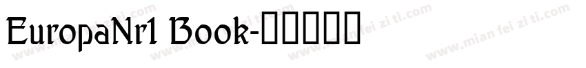 EuropaNr1 Book字体转换